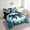 Blue Black, variant on Erosebridal Striped Bowknot Bed in a Bag Twin size, Blue Black Bed Set, Lace Bow Room Decor, Reversible 7 Pieces
