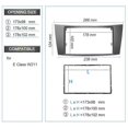thumbnail image 2 of 7 Inch 2Din Control Fascia Radio Stereo Panel for E CLASS W211 C219 2002-2010 DVD Fascia Audio Frame, 2 of 5