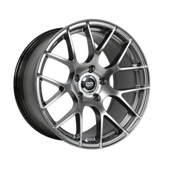 Enkei  18 x 8 in. Raijin 45 mm Offset 5 x 114.3 mm Bolt Pattern 72.6 mm Bore Wheel, Hyper Silver