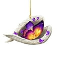 thumbnail image 2 of Memorial Ornament - Cute Sleeping-Wing Butterflys Hanging Ornament, 2 of 7