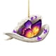 thumbnail image 2 of pstuiky Adorno conmemorativo - Adorno colgante de mariposas con alas dormidas, 2 of 7