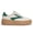 Grey/Green, variant on Suede Thick Sole Sneakers Retro Rubber Fashion Casual Shoes,Gold,Womens