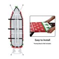 thumbnail image 4 of HELLHERO Quick Install Elastic Edge Iron Cover Protector Iron Board Covers Non-Fading Easy Cleaning Home Hook and Loop Fastener Straps 15x54, Snowflakes Christmas Tree, 4 of 5
