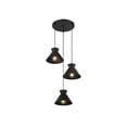 thumbnail image 7 of Meridian M100139NB 3-Light Multi-Point Chandelier in Natural Brass, 7 of 7