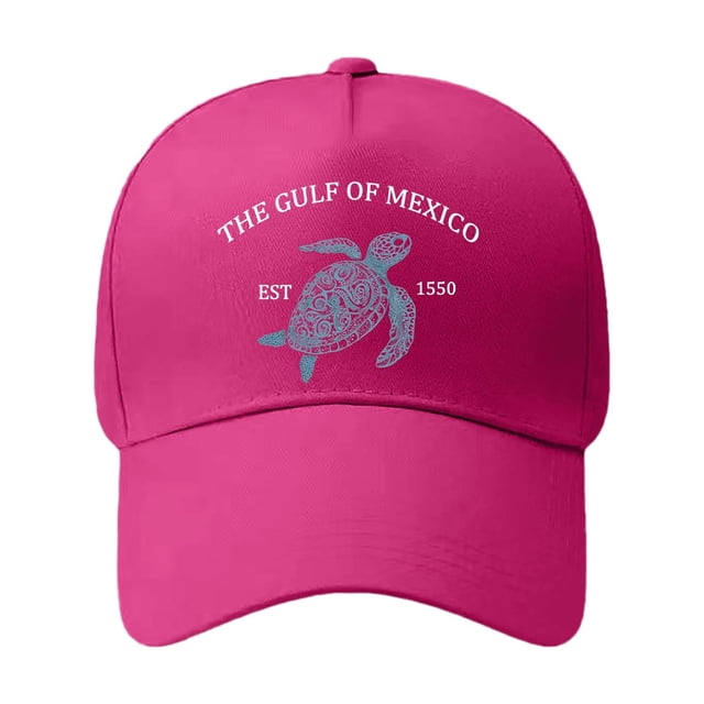 MIASHUI Baseball Cap for Men Women Print Sun Running Adjustable Sun Hat,Hot Pink
