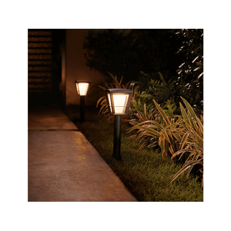 Philips - Hue Econic Outdoor Pathway Light Extension - White and Color Ambiance