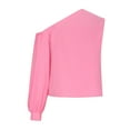 thumbnail image 5 of Babysbule Tops for Women Fashion Women Solid One Shoulder Long SleeveCasual Shirts Blouses Tops, 5 of 9