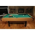 thumbnail image 3 of Mizerak Dynasty Space Saver 6.5 Billiard Table with Leg Levelers, Automatic Ball Return, and Classic Green Nylon Cloth, 3 of 5