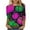 Hot Pink, variant on FAIWAD Halloween Plus Size Tops for Women Funny Ghost Pumpkin Print Pullover Ladies Fall T-Shirt 2024