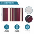 thumbnail image 6 of Rose Red Purple Stripes Placemats Set of 4, Farmhouse Colorful Abstract Lines Placemats for Dining Table, Place Mats for Kitchen Tabletop, Waterproof Wipeable Dining Table Mats Set, 6 of 9