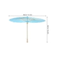 thumbnail image 2 of LOLIPPYY 1Pack Asian Umbrella Parasol Diy Design Bamboo Paper for Children Beginners Rain Protection Photography, 2 of 8