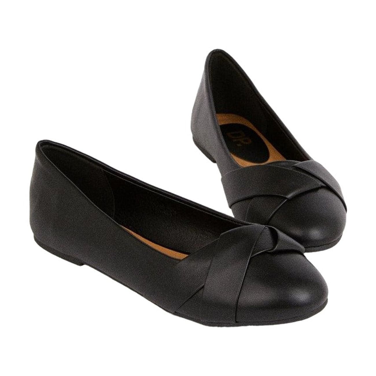 Dorothy Perkins Womens Paige Wrap Detail Wide Ballerina Flats
