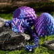 thumbnail image 5 of 3D Printed Dragon in Egg, Fully Articulated Dragon Crystal Dragon with Dragon Egg, Home Decor qd, 5 of 5