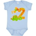 thumbnail image 3 of Inktastic Happy Dinosaur Second Birthday-green Boys or Girls Baby Bodysuit, 3 of 5