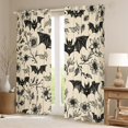 thumbnail image 2 of Feelyou Gothic Bat Curtains (2, 42x84), Rustic Sunflower Western, 2 of 6