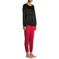 thumbnail image 6 of Secret Treasures Women's and Women's Plus Size Velour Top and Joggers, 2-Piece Set, 6 of 6
