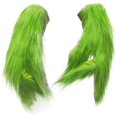 thumbnail image 2 of Par de guantes de peluche verdes de Navidad, guantes de peluche para cosplay, Navidad, Halloween, carnaval, fiesta de graduación, accesorios para disfraces de actuación, 2 of 5