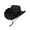 Black, variant on Spencer Straw Cowboy & Cowgirl Hat for Men and Women Classic Western Cowboy Hat Adjustable Chin Strap Sun Hat