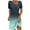 1Green, variant on PuLe Summer Short Sleeve Dress Summer V Neck Dresses for Women Casual Loose Fit Short Sleeve Asymmetric Neck Button Decor T Shirt Dress Work Prom Dresses