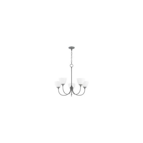 Transitional Five Light Chandelier-Zinc Finish Bailey Street Home 183-Bel-4160474