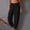 Black women harem pants casual loose a1, variant on Women Harem Pants Casual Loose Elastic Waist Ankle Trousers with Pockets Solid Summer Vacation Flowy Wide Leg Palazzo Beach Lounge Pants, White L