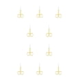 thumbnail image 1 of Seitruly Alicates para cutículas de uñas Tijeras de acero inoxidable Aerosol resistente al desgaste Oro Rocíe Oro 10piezas, 1 of 6