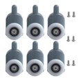 thumbnail image 1 of tredstone 6pcs/set Versatile Application Shower Door Pulleys Various Glass Door Bottom Runners, 1 of 6