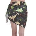 thumbnail image 2 of Bingfone Cute Dinosaurs Women's Sarong Swimsuit Cover Ups Bathing Suit Coverups Chiffon Beach Wrap Skirts, 2 of 7