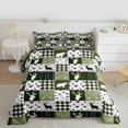 thumbnail image 2 of Homewish Wildlife Moose Elk Full Size Comforter Sets, Woodland Animal Bear Bedding Comforter Set, Green Rustic Farmhouse Reversible Bedding Sets, Super Cozy Room Decor, 3-Piece, 2 of 8