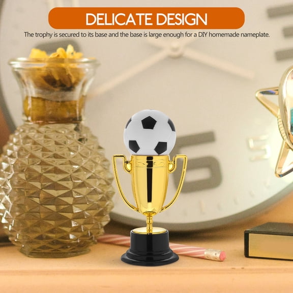 OFFIGAM 1Set Golden Party Award Trophy with DIY Base for Custom Nameplate and Competition Use