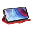 thumbnail image 4 of Case for Motorola Moto G Power 2021 Leather Wallet Book Flip Folio Stand View Cover - Red, 4 of 5
