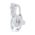 thumbnail image 3 of 925 Sterling Silver Mens Cubic-Zirconia Crown Charm Pendant, 3 of 4