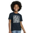 thumbnail image 4 of 4 out of 3 Struggle Math Nerd Humor Crewneck T Shirts Boy Girl Teen Brisco Brands XS, 4 of 6