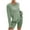 Green, variant on Summer Fsshion Two Piece of Outfits for Womens Plus Size Casual Solid Color Suit Long Sleeved Top And Shorts Two-Piece Set