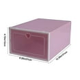 thumbnail image 3 of Closet Organizers and Home Storage Clearance! Rvasteizo Transparent Plastic Shoe Box Organizer Shoe Box Flip Lid Drawer Shoe Box Household Shoe Organizer Thickened, 3 of 6
