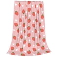 thumbnail image 2 of Sikiie Strawberry Ultra-Soft Micro flannel Blanket Luxury All Seasons Warm Blanket for Bedding Sofa and Travel (4 sizes)-50"x40", 2 of 7