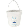 thumbnail image 2 of Vikakiooze 2023 Easter Basket Holiday Rabbit Bunny Printed Canvas Gift Carry Candy Bag, 2 of 4