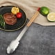 thumbnail image 5 of Wooden Handle Stainless Steel Barbecue Clip Steak Food Clip, 5 of 9