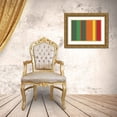 thumbnail image 3 of Grayscale 32x24 Gold Ornate Wood Framed with Double Matting Museum Art Print Titled - Bright Stripes XIII, 3 of 4