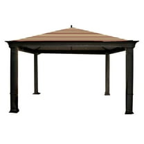 Garden Winds Replacement Canopy Top Cover for the Tiverton Series 3 Gazebo -Standard 350 - Stripe Canyon