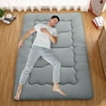 thumbnail image 3 of Floor Mattress Futon Mattress, Thicken Foldable Tatami Mat Roll Up Sleeping Mattress, 3 of 8