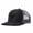 Black and gray, variant on Black Deer Antler Embroidered Color Block Trucker Hat Unisex Adjustable Cotton Breathable Fashion Cap for Travel Daily Wear