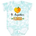 thumbnail image 3 of Inktastic St. Augustine Florida Orange in Heart Boys or Girls Baby Bodysuit, 3 of 5
