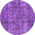 thumbnail image 1 of Ahgly Company Indoor Round Oriental Purple Industrial Area Rugs, 6' Round, 1 of 4