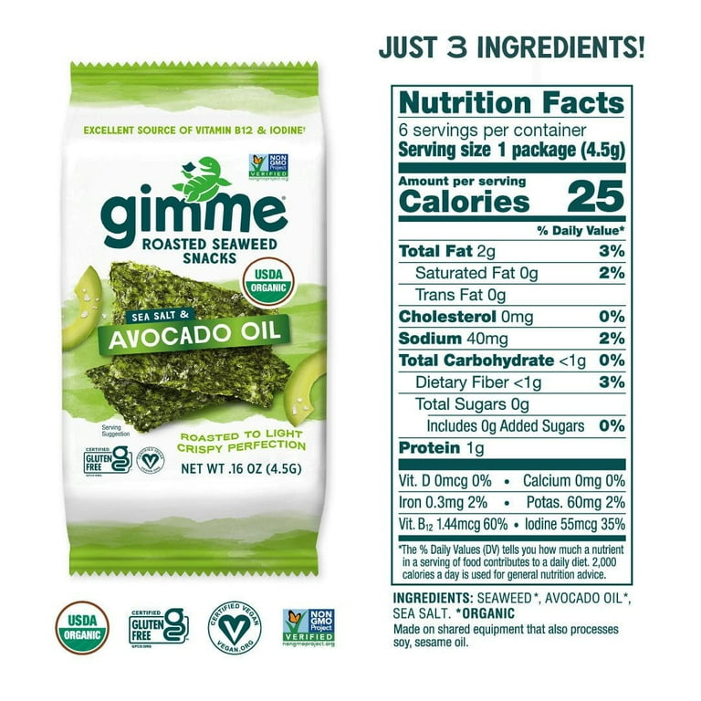 Seaweed cheap nutrition facts