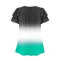 thumbnail image 6 of ATENAR T Shirts for Women Lightweight Loose Womens Shirts Summer Tee Green XL, 6 of 7