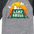 thumbnail image 3 of Peanuts - Camp Chill - Toddler And Youth Raglan Graphic T-Shirt, 3 of 6