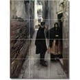thumbnail image 1 of Ceramic Tile Mural-John Sargent City Shower Tile Mural 18. 36" w x 48" h using (12) 12 x 12 ceramic tiles, 1 of 3