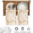thumbnail image 5 of Beige Coral Coastal Kitchen Towels Set of 3, Summer Nautical Ocean Beach Absorbent Dish Towels for Kitchen, Microfiber Hand Towel, Quick Drying Tea Towel for Cleaning Decorative Dishcloths, 5 of 7
