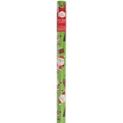 Holiday Time Green Santa Gift Wrap, 30" x 30 sq. ft